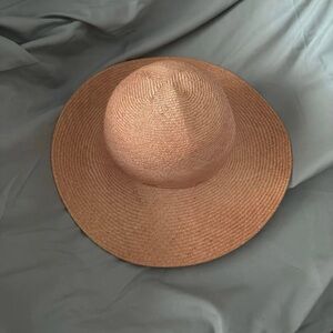 Elegant Tan Wide-Brimmed Hat